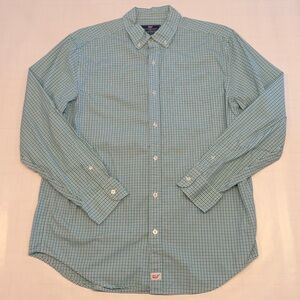 Vineyard Vines Blue and Green Button Down Shirt